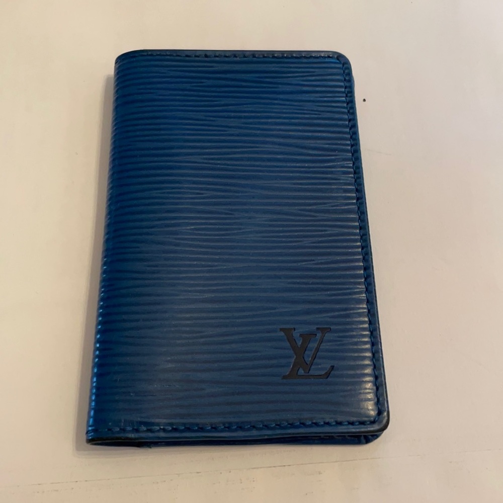 Louis Vuitton Epi leather card/wallet holder.